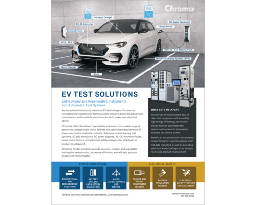 Datasheet | C8000 Electric Vehicle Test System