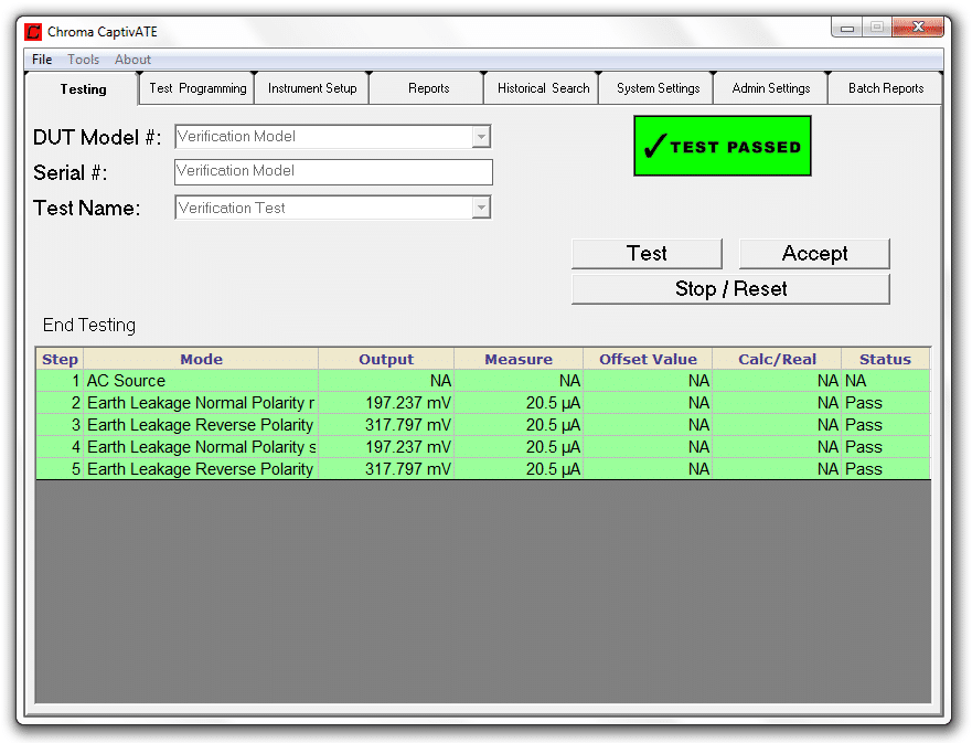 Captivate Electrical Safety Automation Software Chroma