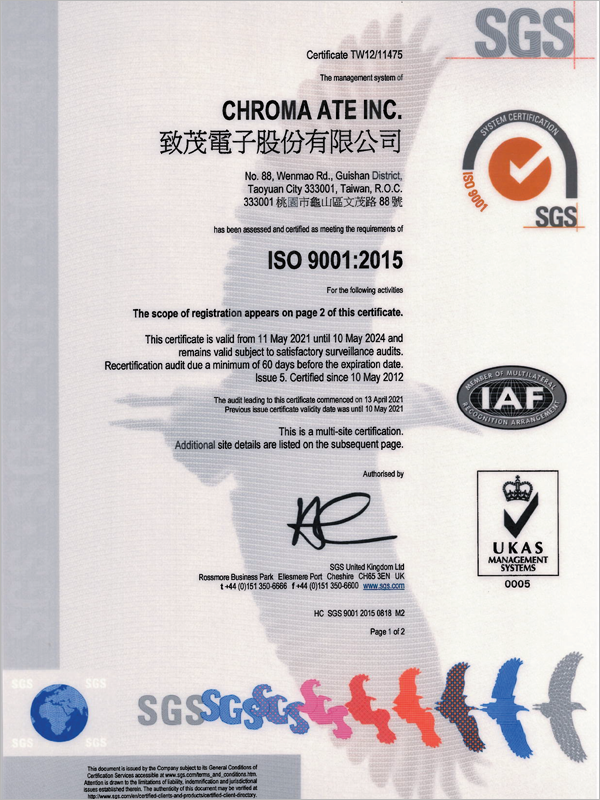 Certificate-ISO 9001:2015