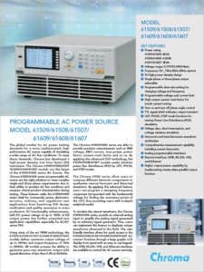 Programmable AC Power Sources > 5kHz > 3kVA - 6kVA > Chroma