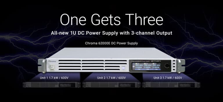 One Gets Three! All-new 1U DC Power Supply with 3-channel Output