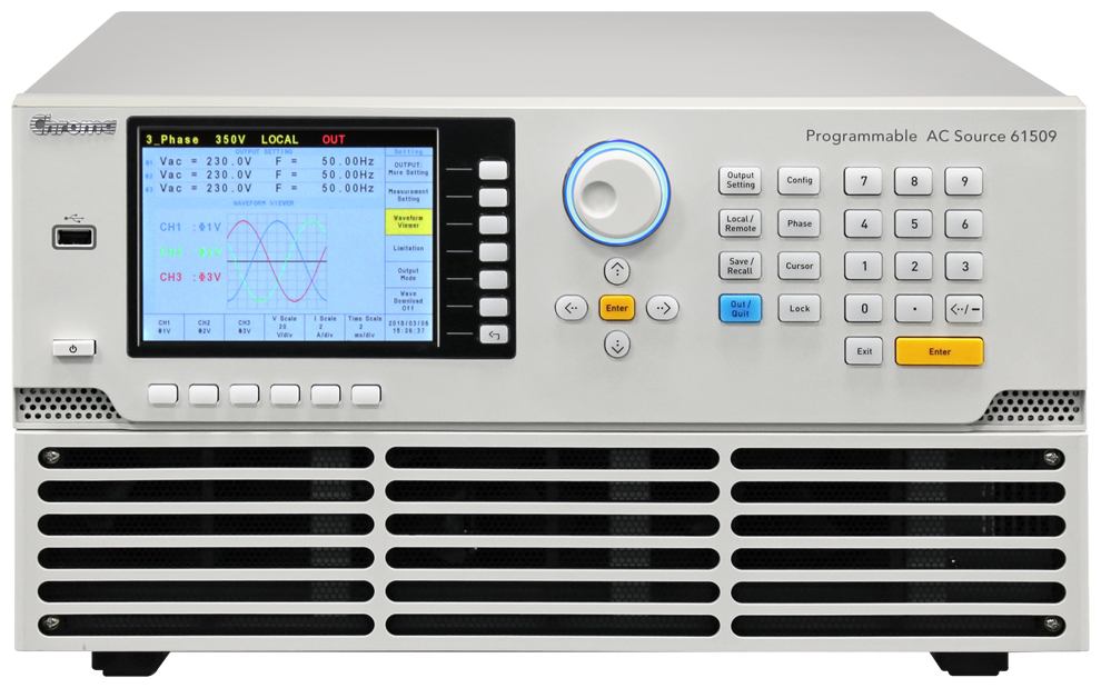 krokodille Rengør soveværelset Forbyde Programmable AC Power Sources > 500VA - 630kVA > Chroma