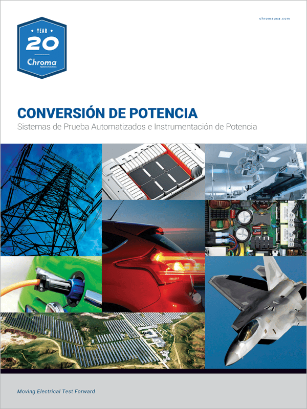 2022 Chroma - Equipos para pruebas de conversión de potencia