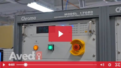 Aved battery testing with Chroma 17020 battery tester