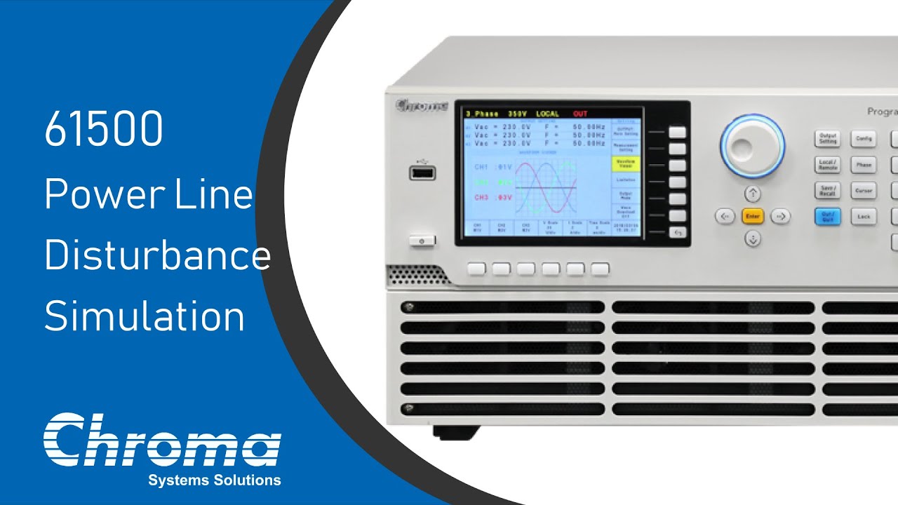 61500 Power Line Disturbance Simulation