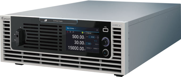 62000DC series of DC power Supplies - provides high power and a wide operating region for EV component testing