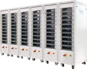 62000D high power dc power supply racked to 540kW