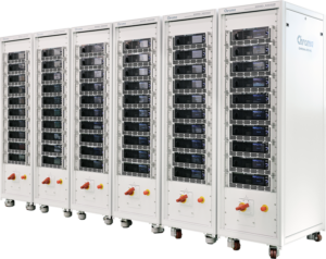 62000D high power dc power supply racked to 540kW