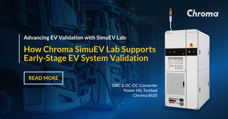 blog graphic for Advancing EV Validation with Chroma SimuEV