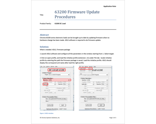 63200 Firmware Update