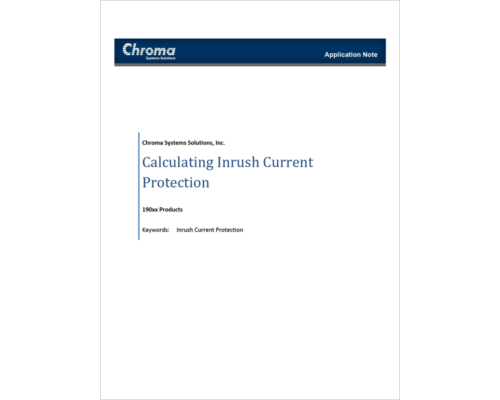 Calculating Inrush Current Protection
