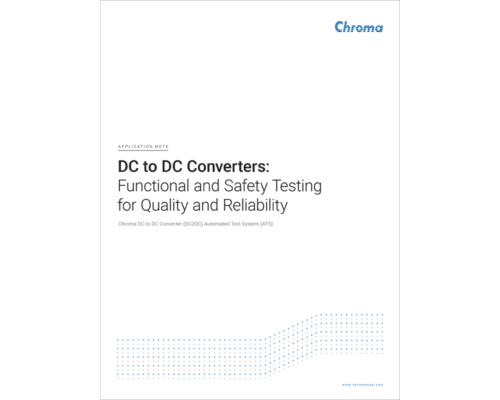 DC to DC Converters: Functional and Safety Testing for Quality and Reliability