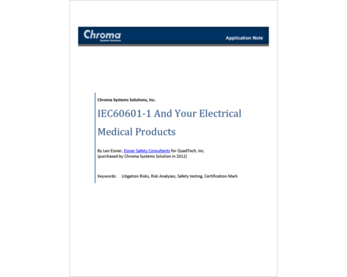 IEC60601-1 And Your Electrical Medical Products
