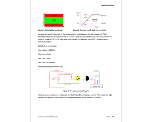 Using Low Limits To Verify Hipot Connection