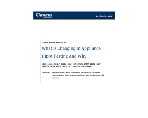 What’s Changing In Appliance Hipot Testing And Why