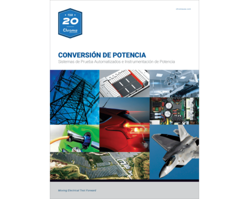 2022 Chroma - Equipos para pruebas de conversión de potencia