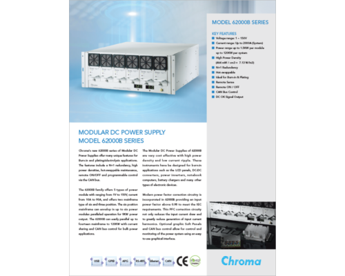 Datasheet | Modular DC Power Supply – 62000B