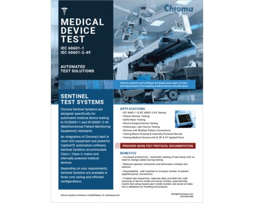 Datasheet | Sentinel I – Medical System