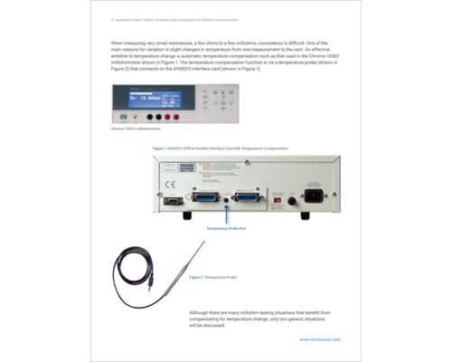 Chroma milliohm meter